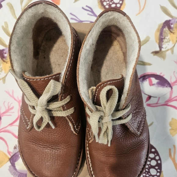 Duckfeet Women’s Grena Nut Brown Pebbled Leather Genuine Sherpa Lining EU 41 - Picture 4 of 8